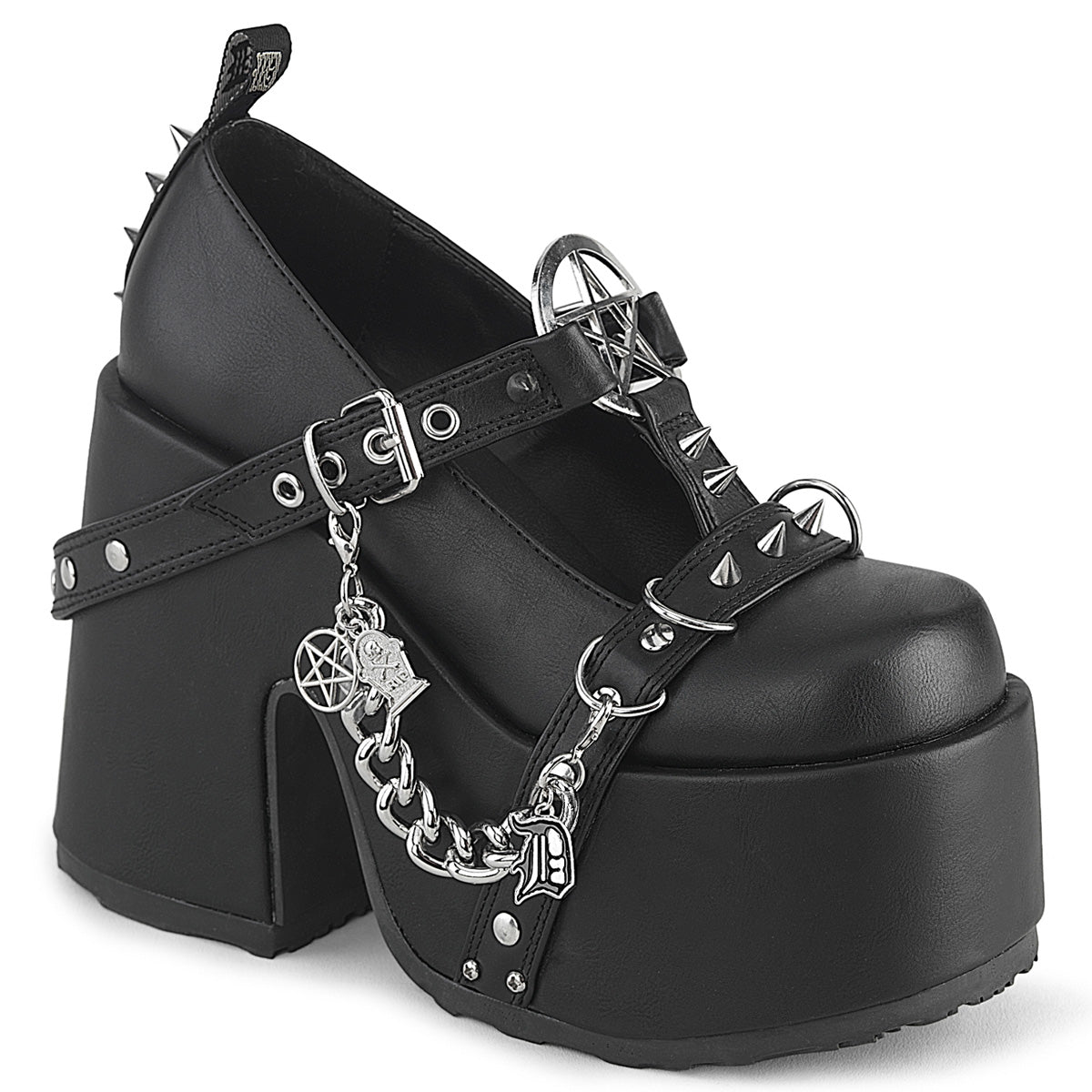 CAMEL-33 Black Vegan Leather