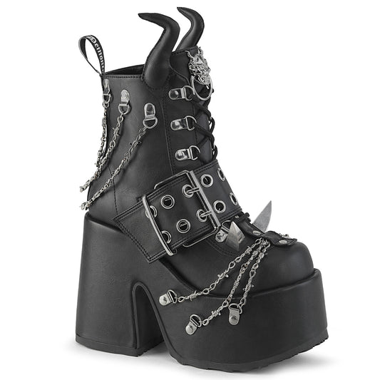 CAMEL-64 Black Vegan Leather