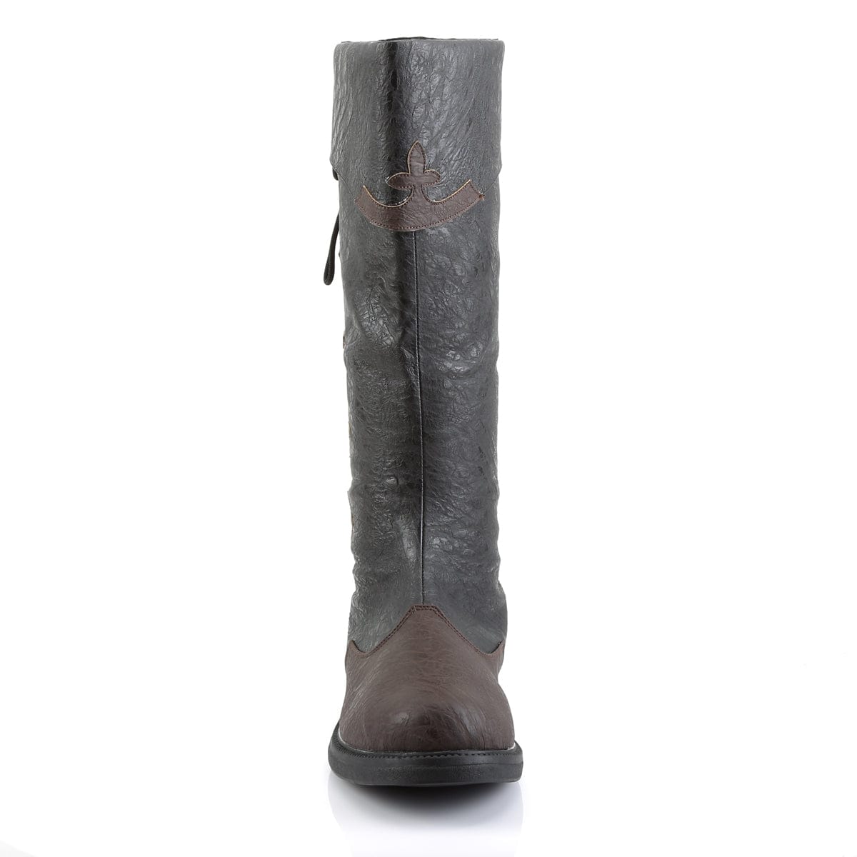 CAPTAIN-110 Black-Brown Distressed Pu