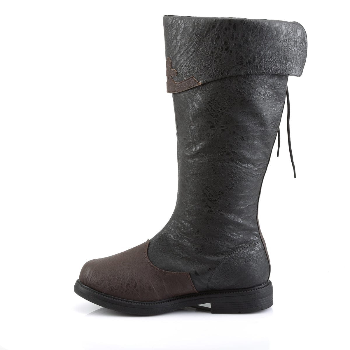 CAPTAIN-110 Black-Brown Distressed Pu
