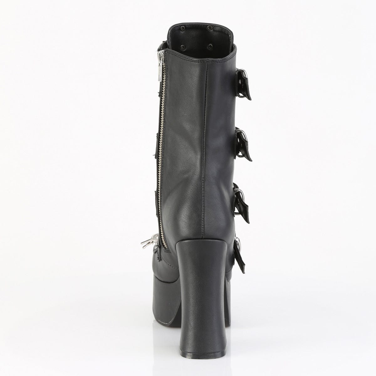 CHARADE-118 Black Vegan Leather Ankle Boots Demonia US Size (Women's): 6
