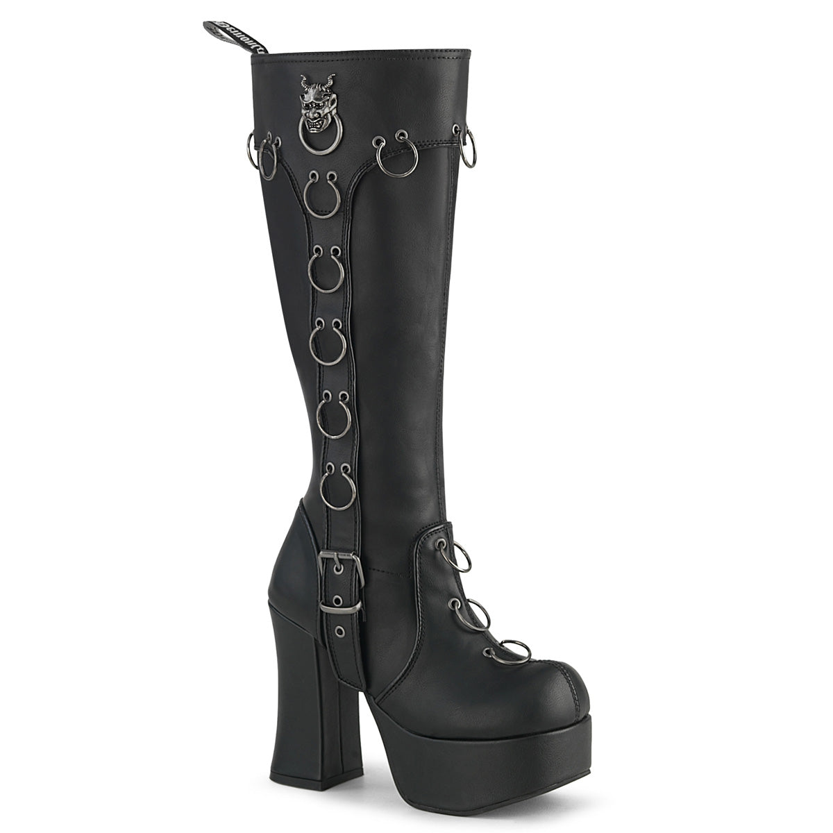CHARADE-211 Black Vegan Leather