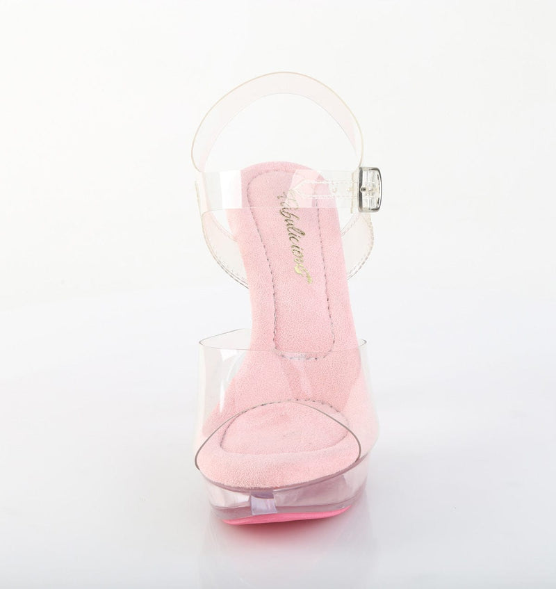 COCKTAIL-508 Shoes Clear-Baby Pink/Baby Pink Tinted