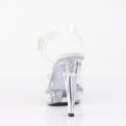 COCKTAIL-508RSI Clear/Clear-Silver AB RS Heels Fabulicious US Size (Women's): 5