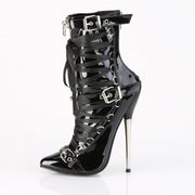 DAGGER-1032 Black Pat Stilettos Devious US Size (Women's): 5