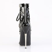 DAGGER-1032 Black Pat Stilettos Devious US Size (Women's): 5