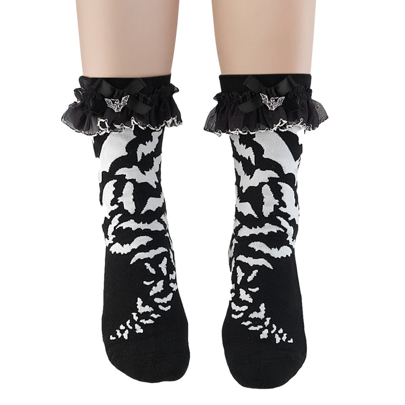 Demonia Ruffle Charm Socks