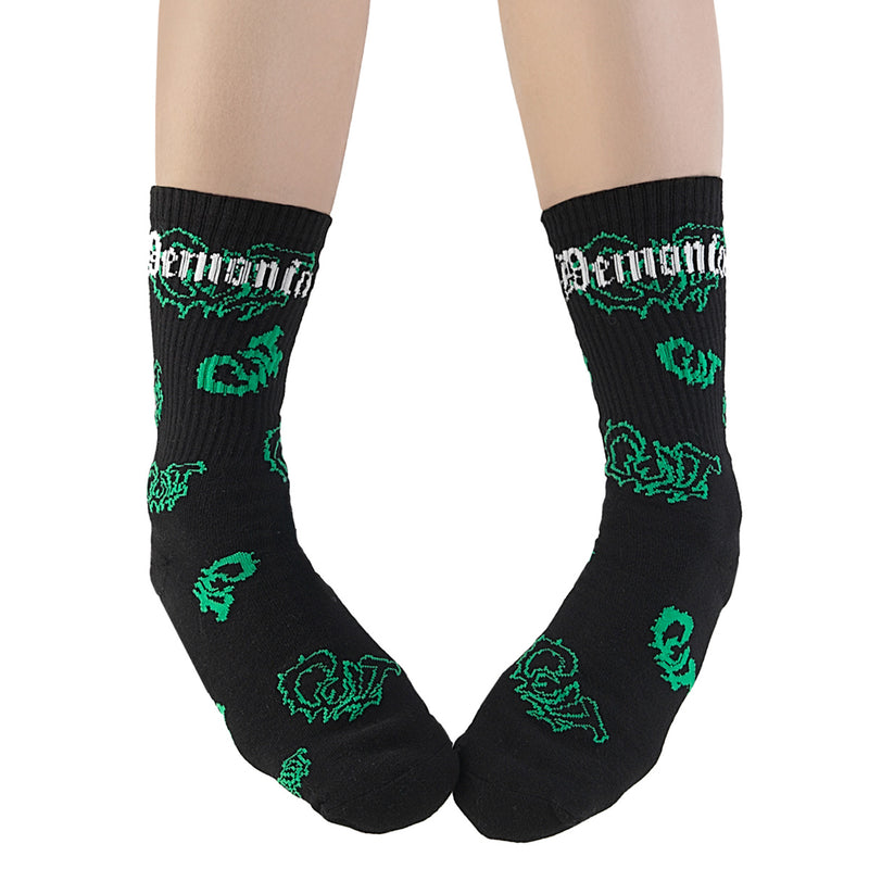 Demonia Athletic Crew Socks