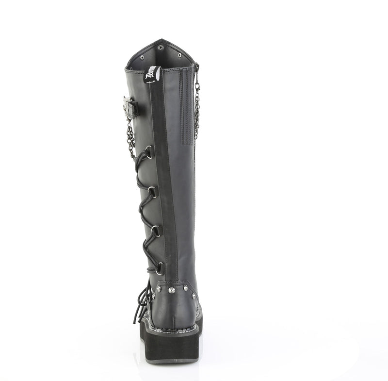 EMILY-221 Black Vegan Leather