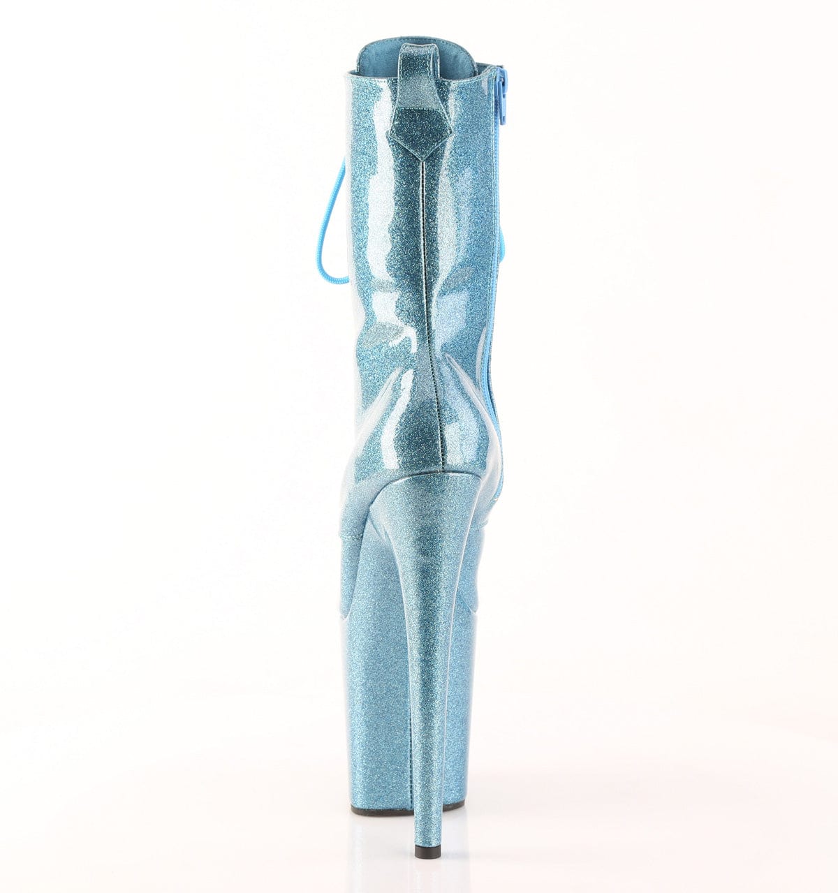 FLAMINGO-1040GP Platform Shoes Baby Blue Glitter Patent M