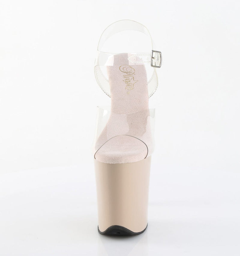 FLAMINGO-808 Platform Shoes Clear/Nude