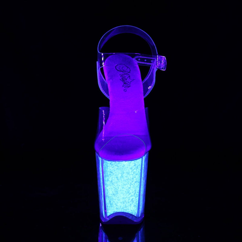 FLAMINGO-808UVG Clear/Neon Opal Glitter