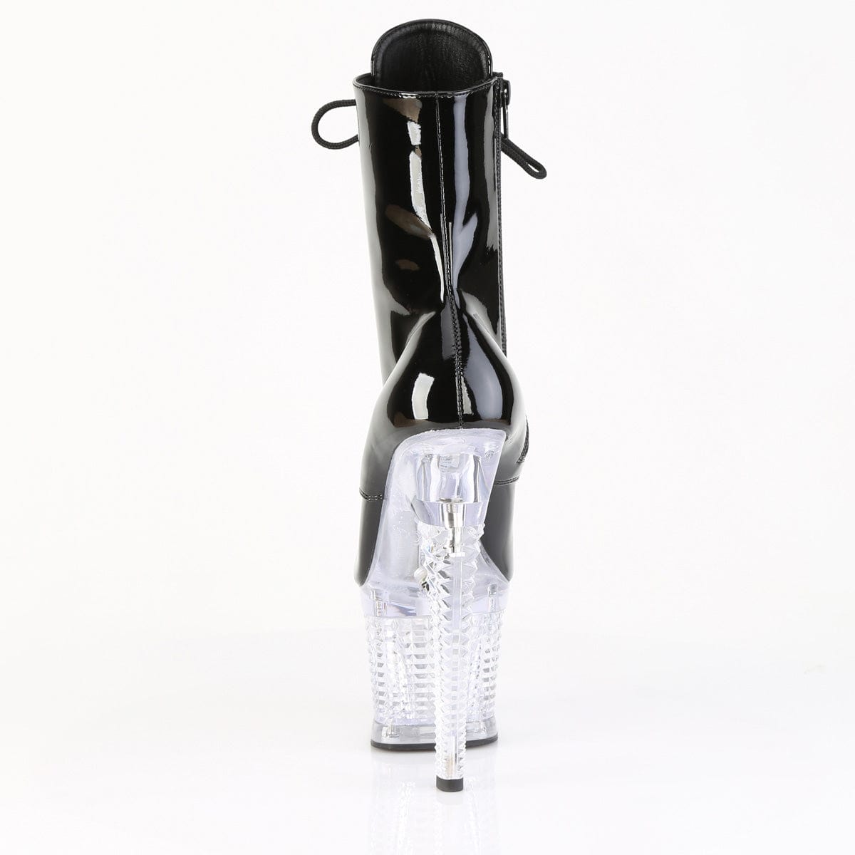 FLASHDANCE-1020SPEC Black/Clear Light-Up Boots Pleaser US Size (Women's): 6