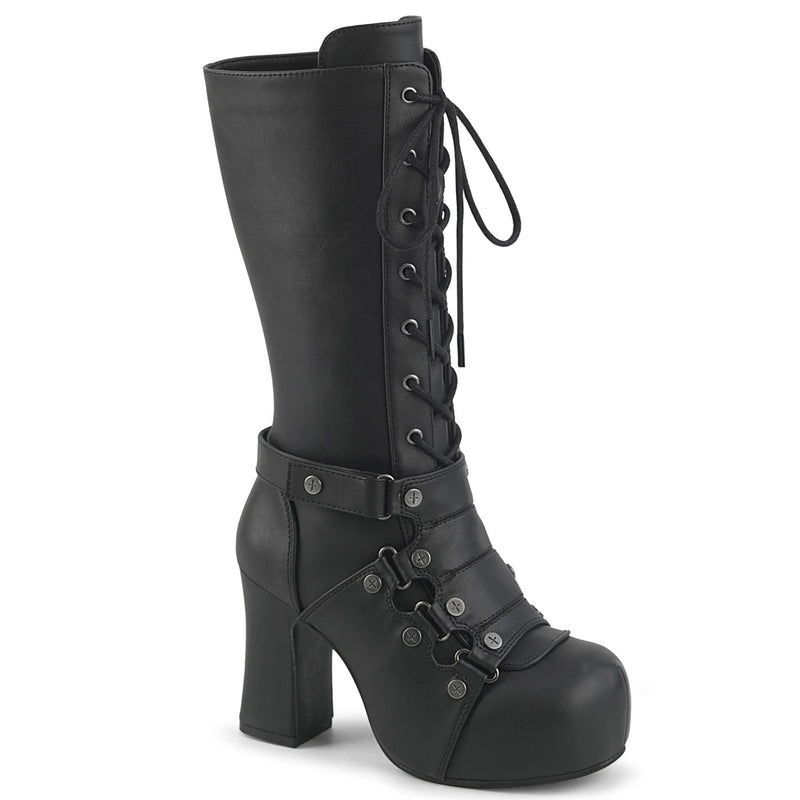 GOTHIKA-152 Black Vegan Leather
