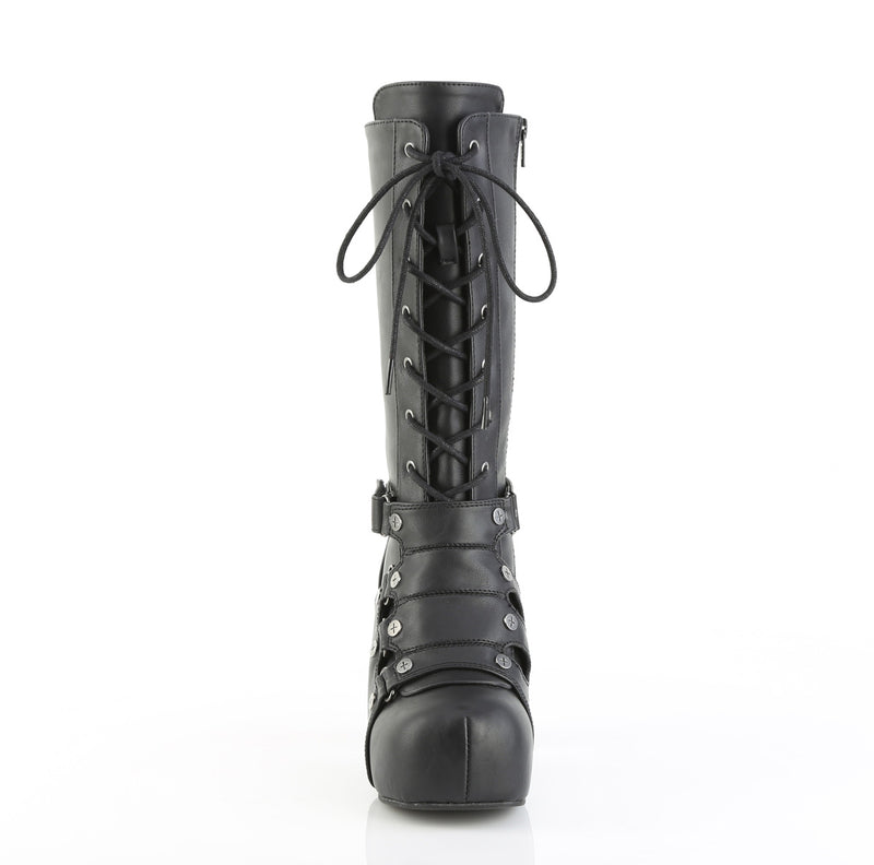 GOTHIKA-152 Black Vegan Leather