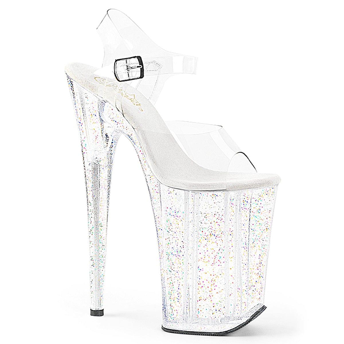 INFINITY-908MG Clear/Clear Platform Sandal Pleaser US Size (Women's): 5