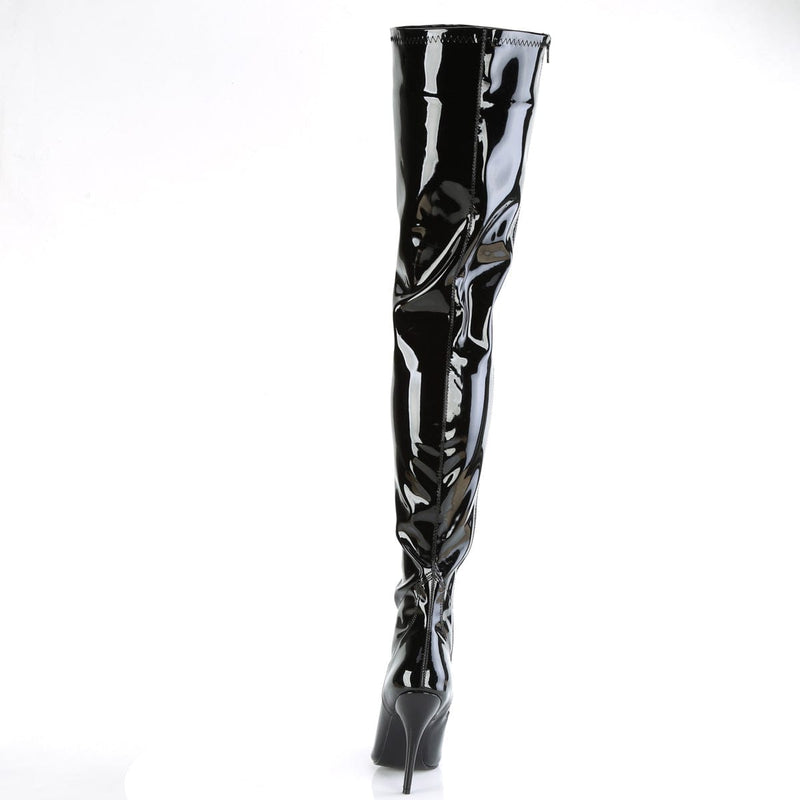 SEDUCE-4000 Black Stretch Patent Pleaser US Size (Women's): 5