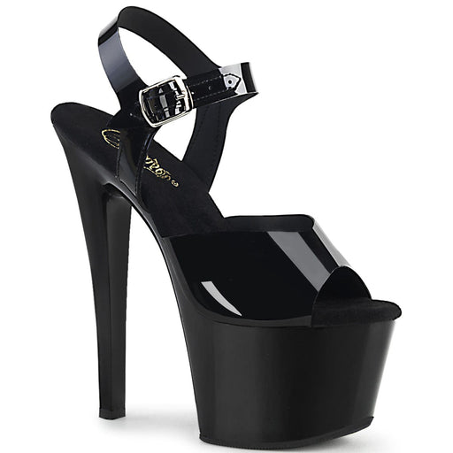 SKY-308N Black (Jelly-Like) TPU/Black Platform Sandal Pleaser US Size (Women's): 5