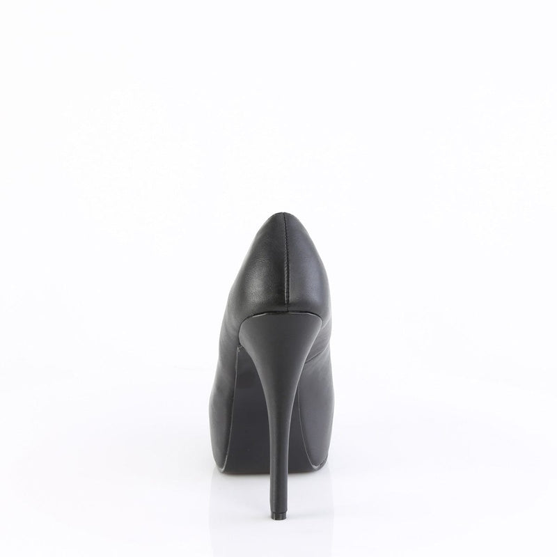 TEEZE-06W Black Faux Leather