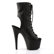 ADORE-1016 Black Faux Leather/Black Matte Ankle Boot Pleaser US Size (Women's): 5