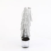 ADORE-1017RSFT Clear-Silver/Silver Ankle Boot Pleaser US Size (Women's): 5