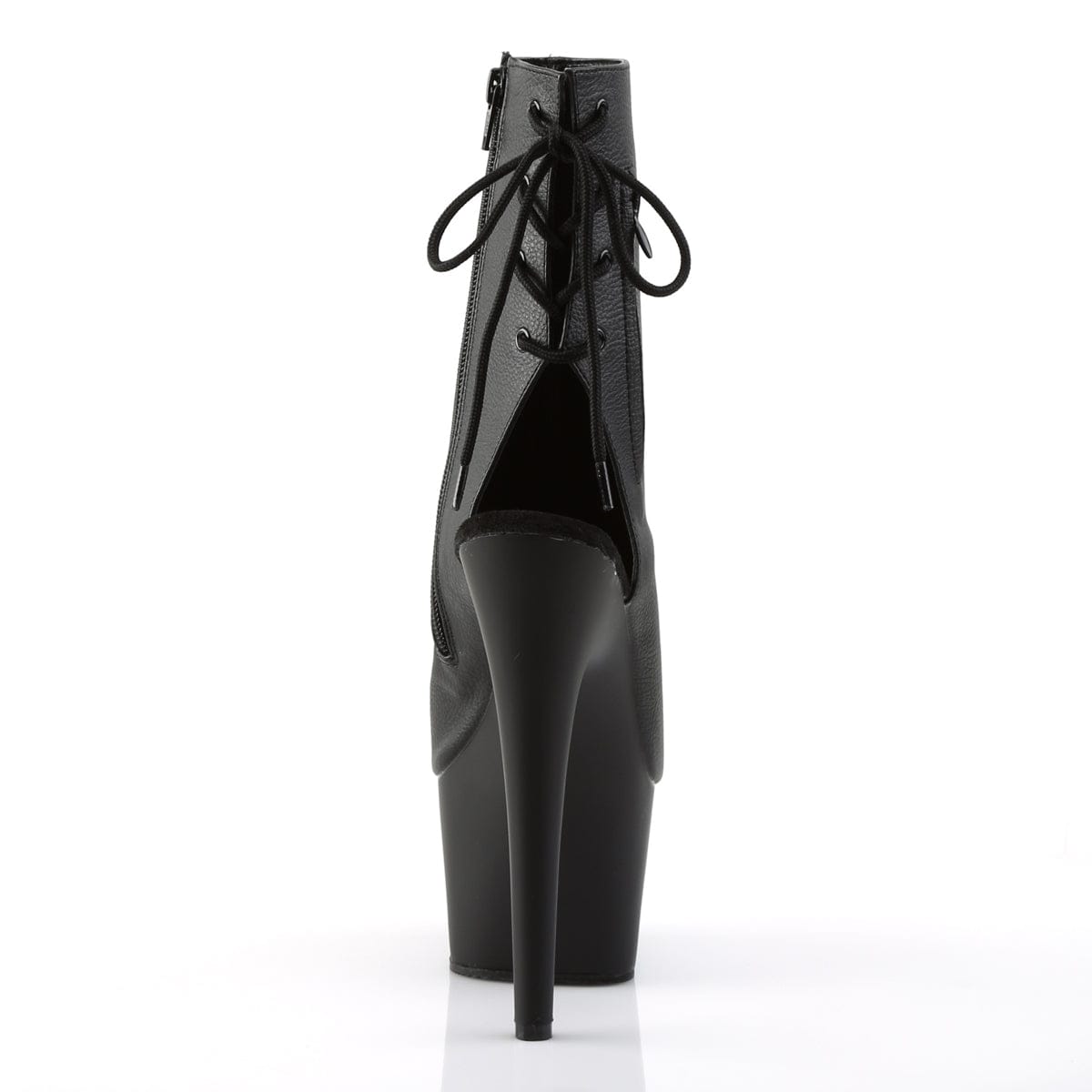 ADORE-1018 Black Faux Leather/Black Matte Ankle Boot Pleaser US Size (Women's): 5