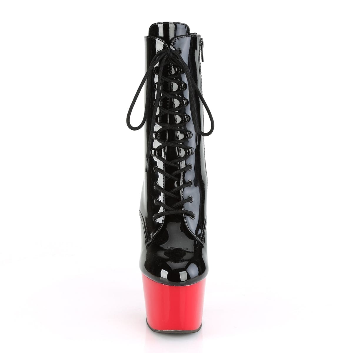 ADORE-1020 Black Patent/Red Ankle Boot Pleaser US Size (Women's): 5