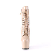 ADORE-1020 Nude Patent/Nude Ankle Boot Pleaser US Size (Women's): 5