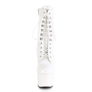 ADORE-1020 White Patent/White Ankle Boot Pleaser US Size (Women's): 5