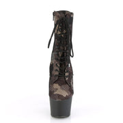 ADORE-1020CM Green Camo-Mesh/Black Matte Ankle Boot Pleaser US Size (Women's): 5