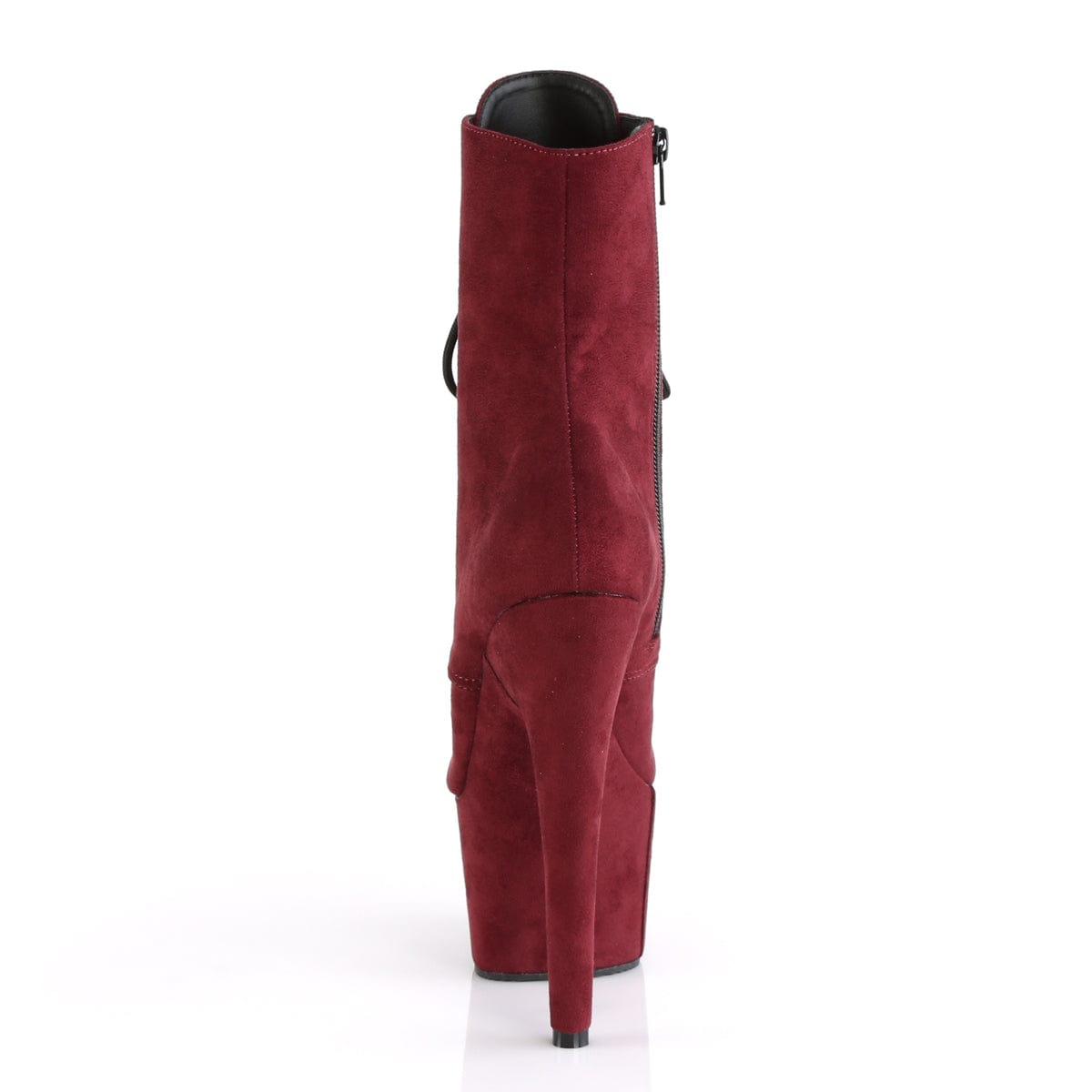 ADORE-1020FS Burgundy Faux Suede/Burgundy Faux Suede Ankle Boot Pleaser US Size (Women's): 5