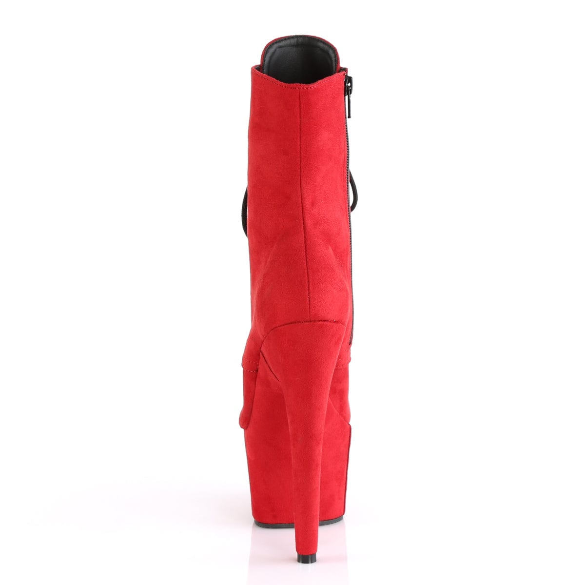 ADORE-1020FS Red Faux Suede/Red Faux Suede Ankle Boot Pleaser US Size (Women's): 5