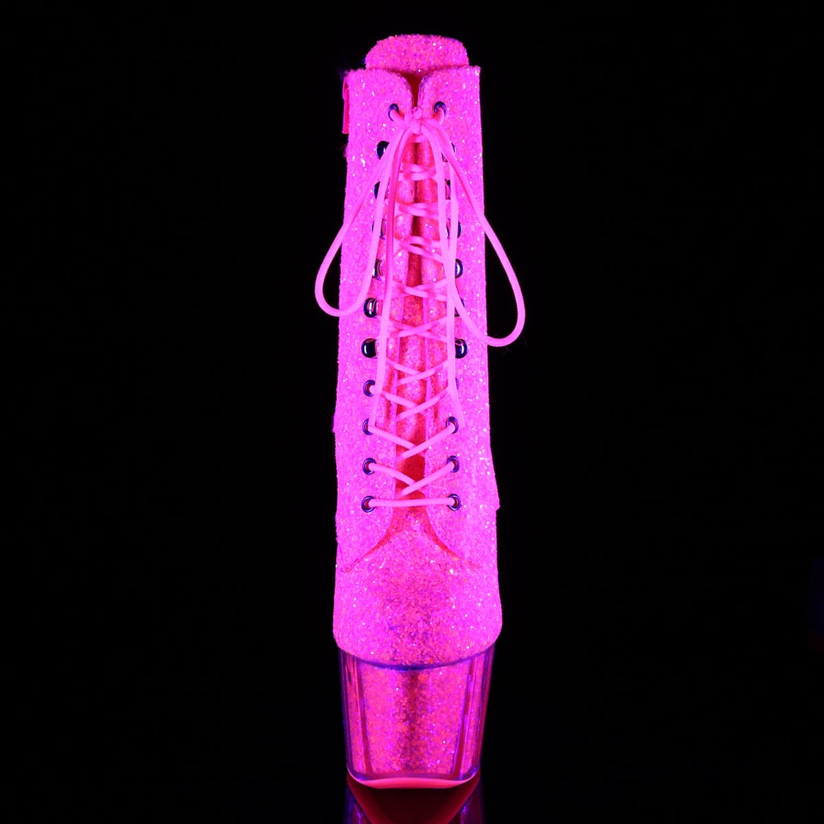 ADORE-1020G Neon Pink Glitter/Neon Pink Glitter Ankle Boot Pleaser US Size (Women's): 5
