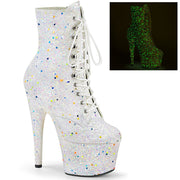 ADORE-1020GDLG White Multi Glitter/White Multi Glitter Ankle Boot Pleaser US Size (Women's): 5