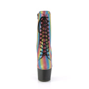 ADORE-1020REFL-02 Rainbow Reflective/Black Matte Ankle Boot Pleaser US Size (Women's): 5