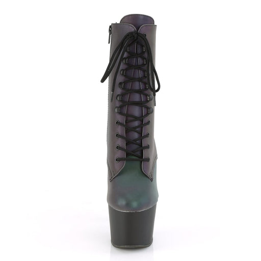 ADORE-1020REFL Green Multi Reflective/Black Matte Ankle Boot Pleaser US Size (Women's): 5