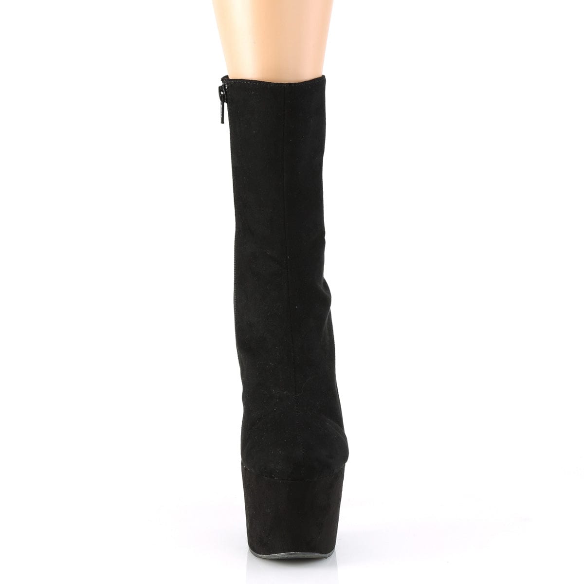 ADORE-1042 Black Faux Suede/Black Faux Suede Ankle Boot Pleaser US Size (Women's): 5