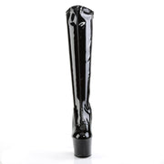 ADORE-2000 Black Stretch Patent/Black Knee Boot Pleaser US Size (Women's): 5
