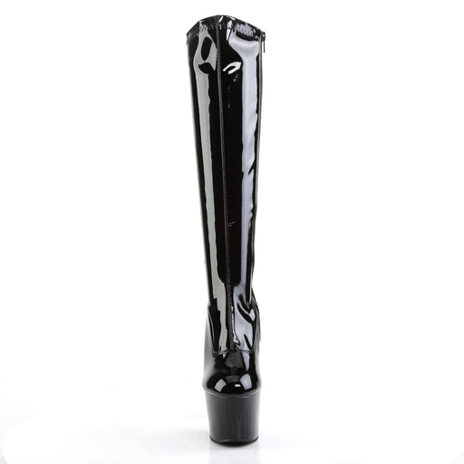 ADORE-2000 Black Stretch Patent/Black Knee Boot Pleaser US Size (Women's): 5
