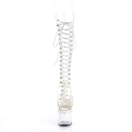 ADORE-2021C Clear/Clear Knee Boot Pleaser US Size (Women's): 5