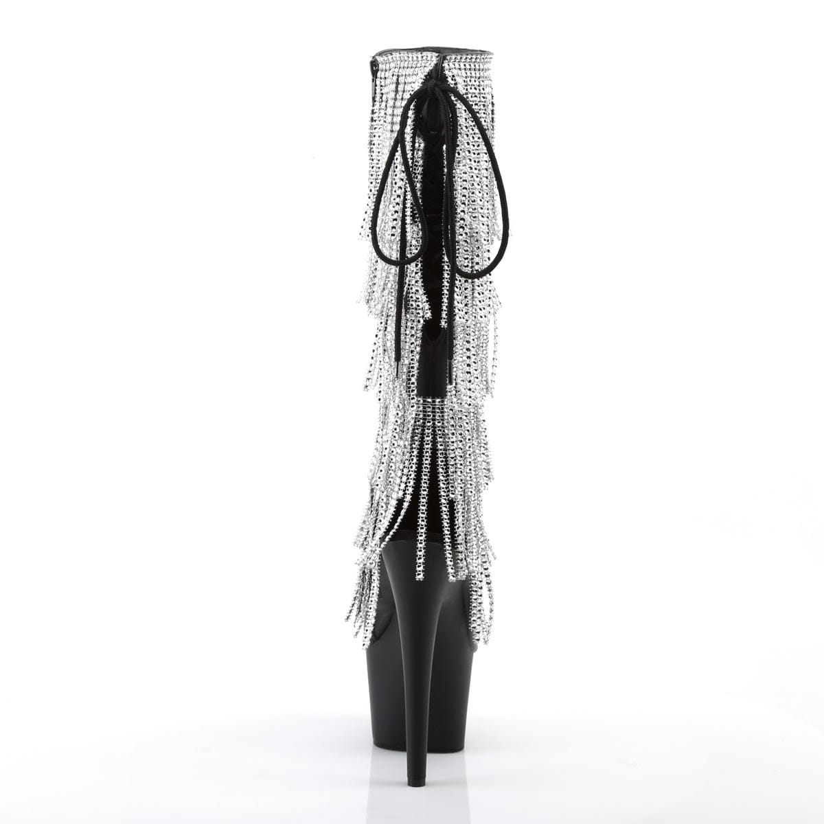 ADORE-2024RSF Black Stretch Faux Leather/Black Matte Knee Boot Pleaser US Size (Women's): 5