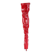 ADORE-3000 Red Stretch Patent/Red Thigh Boot Pleaser US Size (Women's): 5