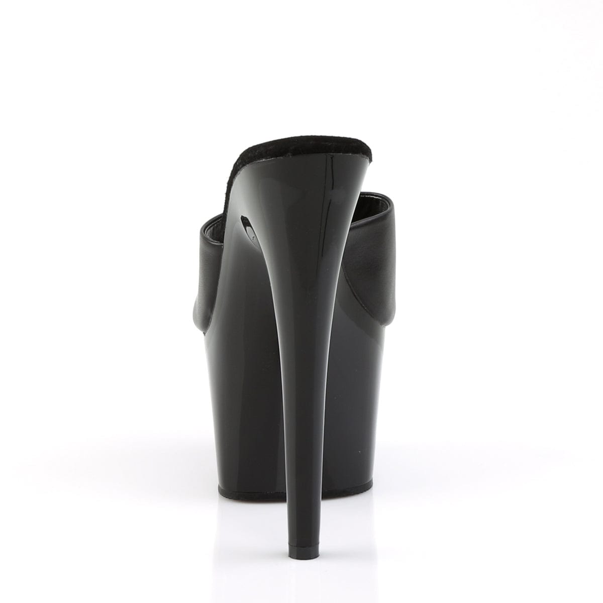 ADORE-701 Black Leather/ Black Slide Pleaser US Size (Women's): 5