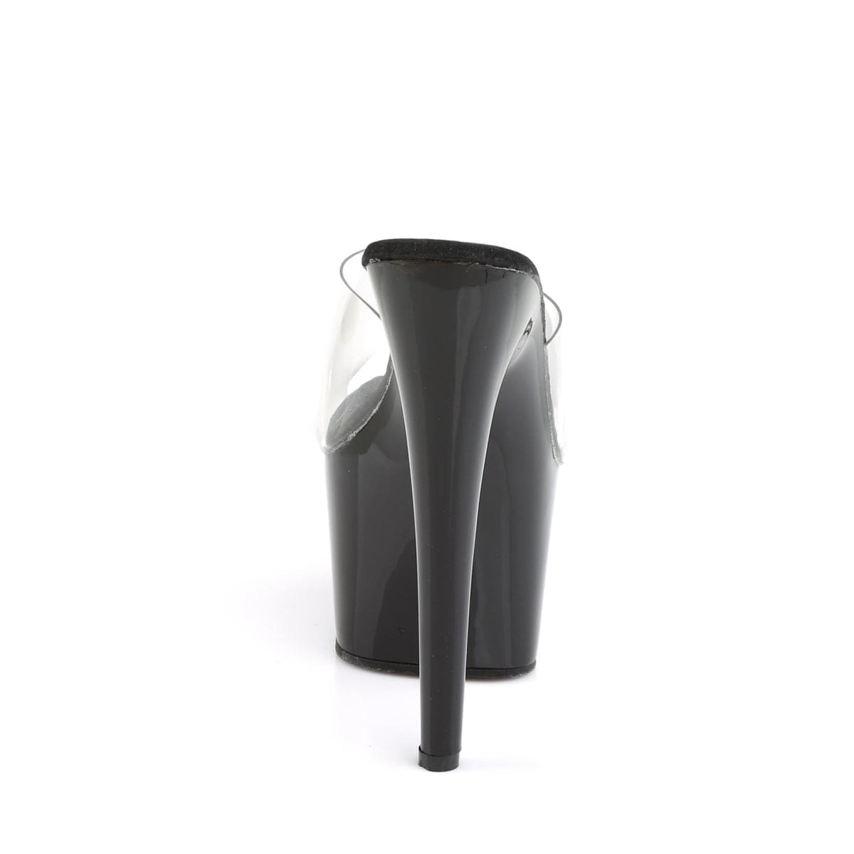 ADORE-701 Clear/Black Slide Pleaser US Size (Women's): 5