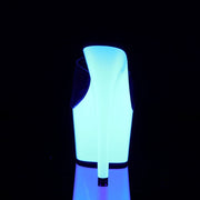 ADORE-701UV Clear/Neon White Slide Pleaser US Size (Women's): 5