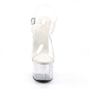 ADORE-708 Clear/Clear Platform Sandal Pleaser US Size (Women's): 5