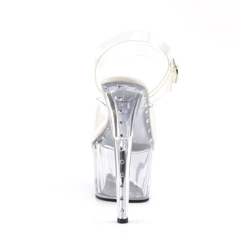 ADORE-708LS Clear/Clear Platform Sandal Pleaser US Size (Women's): 5