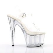 ADORE-708MG Clear/Clear Platform Sandal Pleaser US Size (Women's): 5