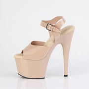ADORE-708N Cream (Jelly-Like) TPU/Cream Platform Sandal Pleaser US Size (Women's): 5
