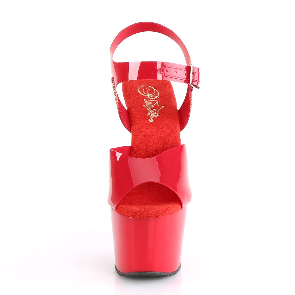 ADORE-708N Red (Jelly-Like) TPU/Red Platform Sandal Pleaser US Size (Women's): 5